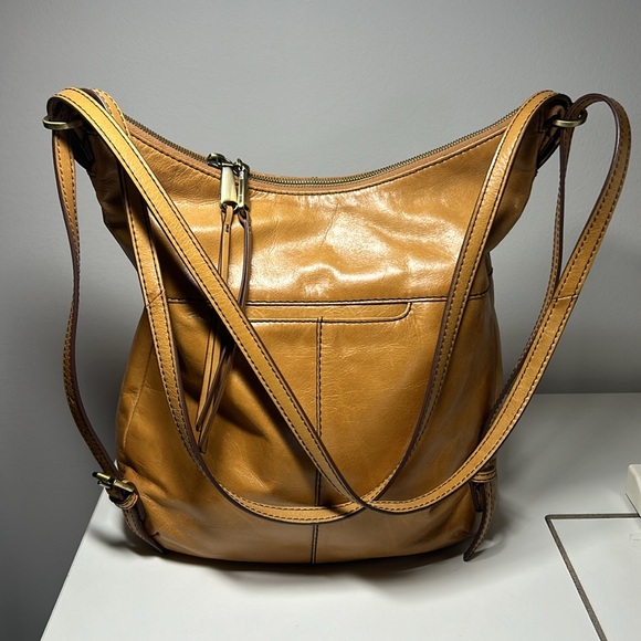HOBO Merrin Convertible Backpack in Polished Leather